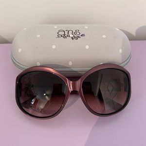 Oversized Sunglasses, purple frame